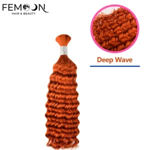 Premium no weft deep wave bulk human hair for braiding, direct wholesale supply from a 20-year source factory.