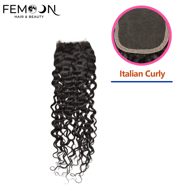 Professional grade Italian curly human hair lace closure supplied by our 20-year source factory, featuring 100% cuticle aligned unprocessed virgin hair for pure B2B direct wholesale and salon-grade supply.