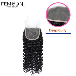 Professional grade deep curly human hair lace closure supplied by a 20-year source factory in Henan, featuring 100% cuticle aligned virgin hair for pure B2B wholesale.