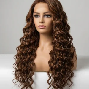 Wholesale HD lace deep wave wig from 20-year source factory offering pure B2B direct wholesale cuticle aligned virgin hair.