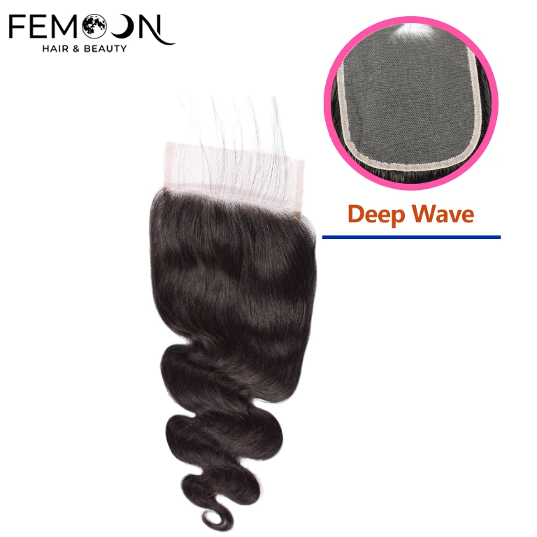 Professional grade deep wave human hair lace closure supplied by our 20-year source factory in Henan, featuring 100% cuticle aligned virgin hair for pure B2B direct wholesale.