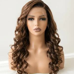 Wholesale HD lace loose curly wig from 20-year source factory offering pure B2B direct wholesale cuticle aligned virgin hair.