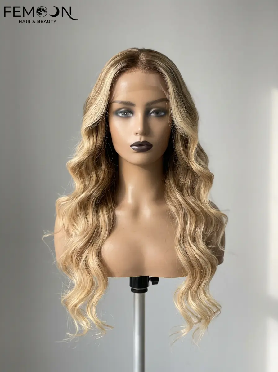 Premium wholesale HD lace water wave human hair wig from 20-year source factory for pure B2B salon owners and distributors.