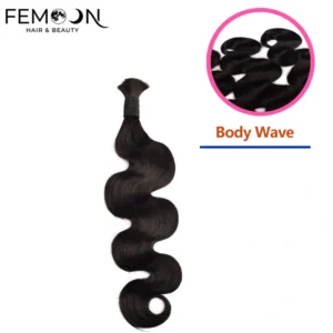 Close-up view of our bouncy and lustrous body wave human hair texture, holding curls perfectly for high-end salon styling and pure B2B bulk wholesale.