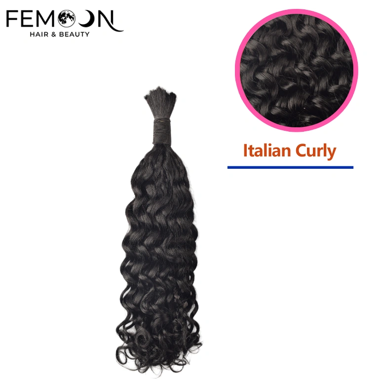 Professional grade Italian curly human hair bulk from our 20-year source factory, featuring 100% unprocessed virgin hair at direct wholesale prices for B2B salon owners and professional braiding.