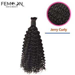 High-quality jerry curly human hair bulk from a 20-year source factory, featuring 100% unprocessed virgin hair at direct wholesale prices for B2B salon owners and professional braiding.