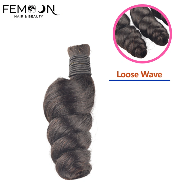 Professional grade loose wave human hair bulk from our 20-year source factory, featuring 100% unprocessed virgin hair at direct wholesale prices for B2B salon braiding.