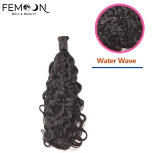 Professional grade water wave human hair bulk from our 20-year source factory, featuring 100% unprocessed virgin hair at direct wholesale prices for B2B salon braiding and custom extensions.