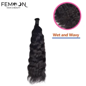 Professional grade wet and wavy human hair bulk from our 20-year source factory, featuring 100% unprocessed virgin hair at direct wholesale prices for B2B salon braiding.