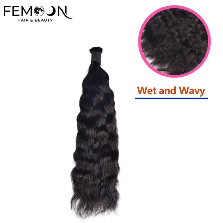 Professional grade wet and wavy human hair bulk from our 20-year source factory, featuring 100% unprocessed virgin hair at direct wholesale prices for B2B salon braiding.